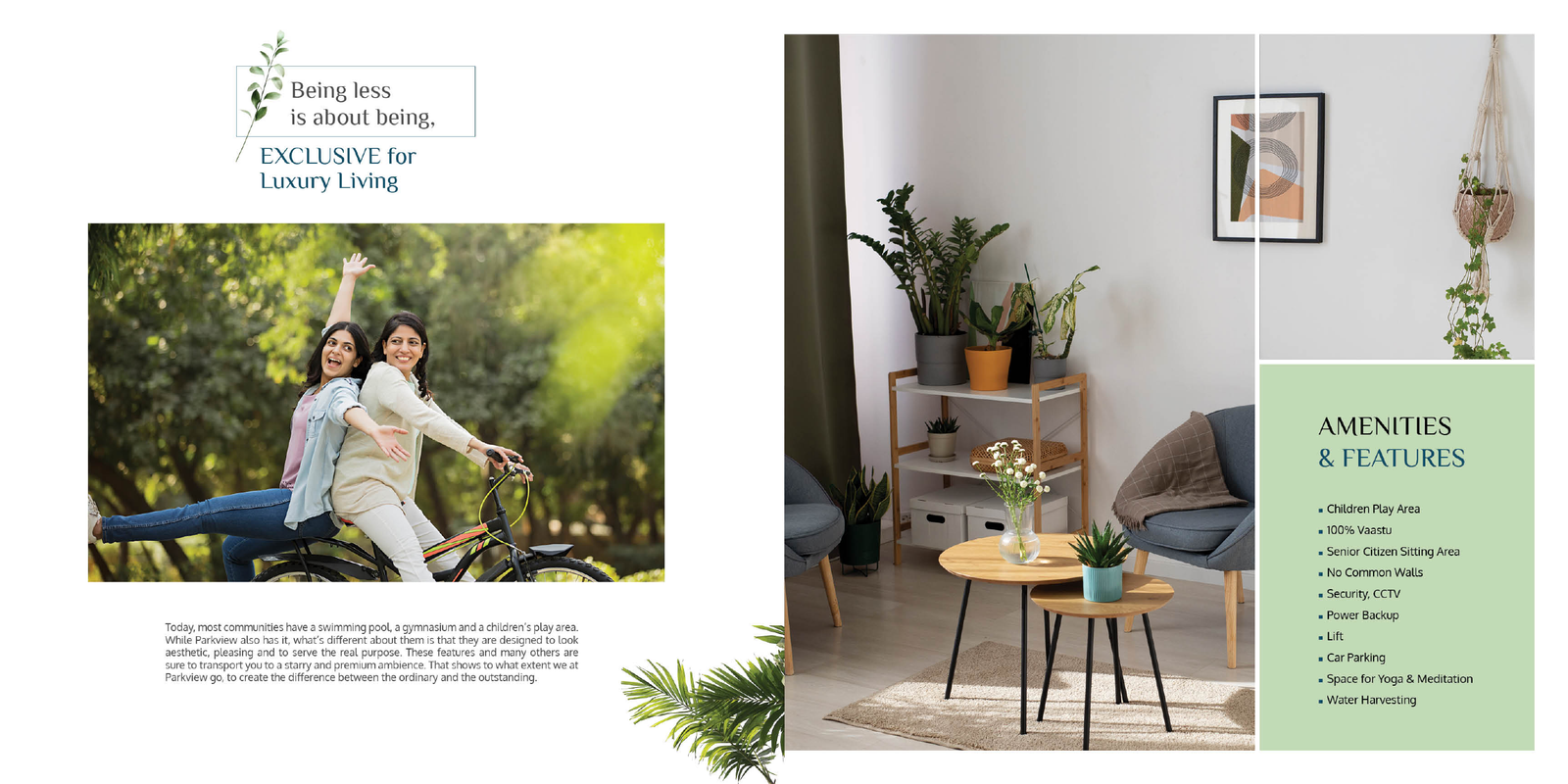 Lifestyle and amenities at Park View
